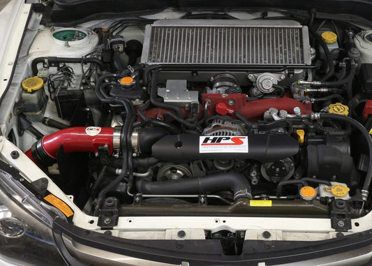 HPS Performance Cold Air Intake Kit, Red, 837-566R