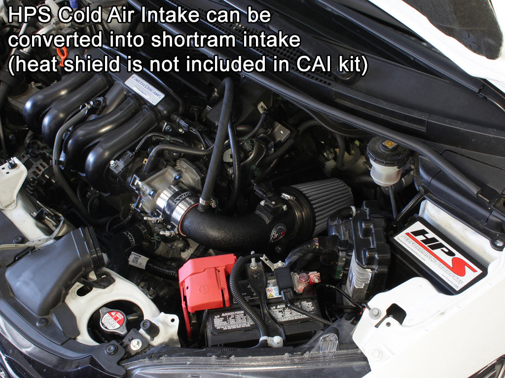 HPS Performance Cold Air Intake Kit, Black, 2015-2020 Honda Fit 1.5L Manual Trans.