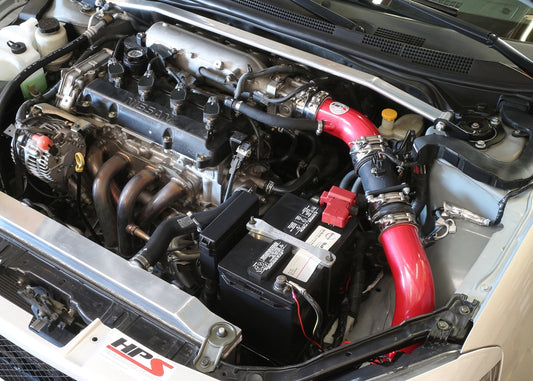 HPS Performance Cold Air Intake Kit, Red, 837-570R