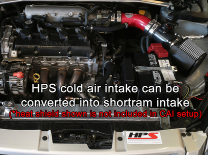 HPS Performance Cold Air Intake Kit, Red, 2002-2006 Nissan Altima 2.5L 4Cyl