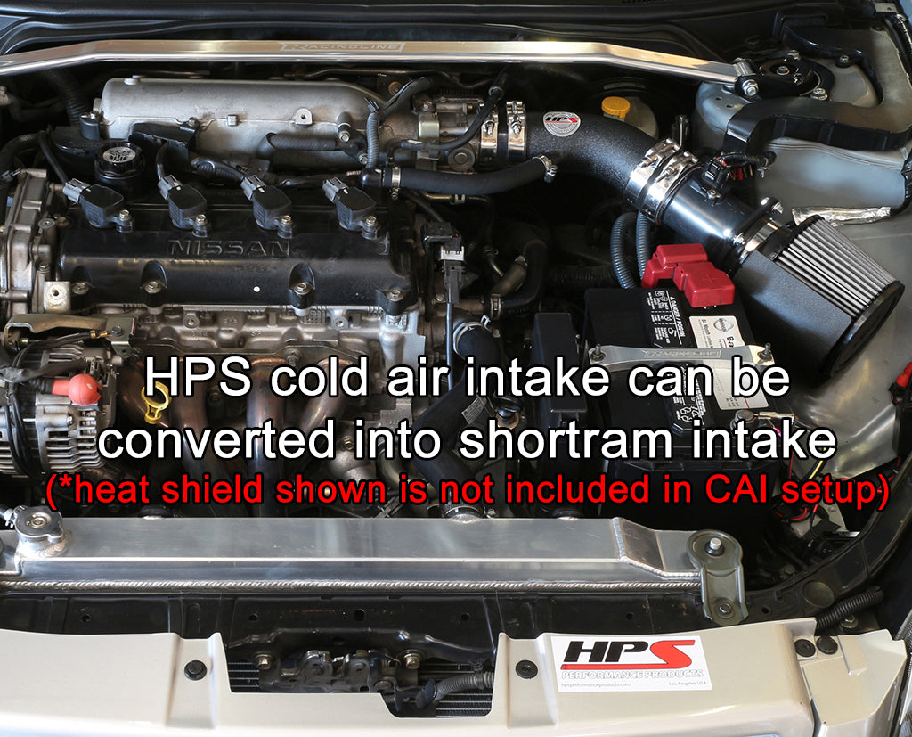 HPS Performance Cold Air Intake Kit, Black, 2002-2006 Nissan Altima 2.5L 4Cyl