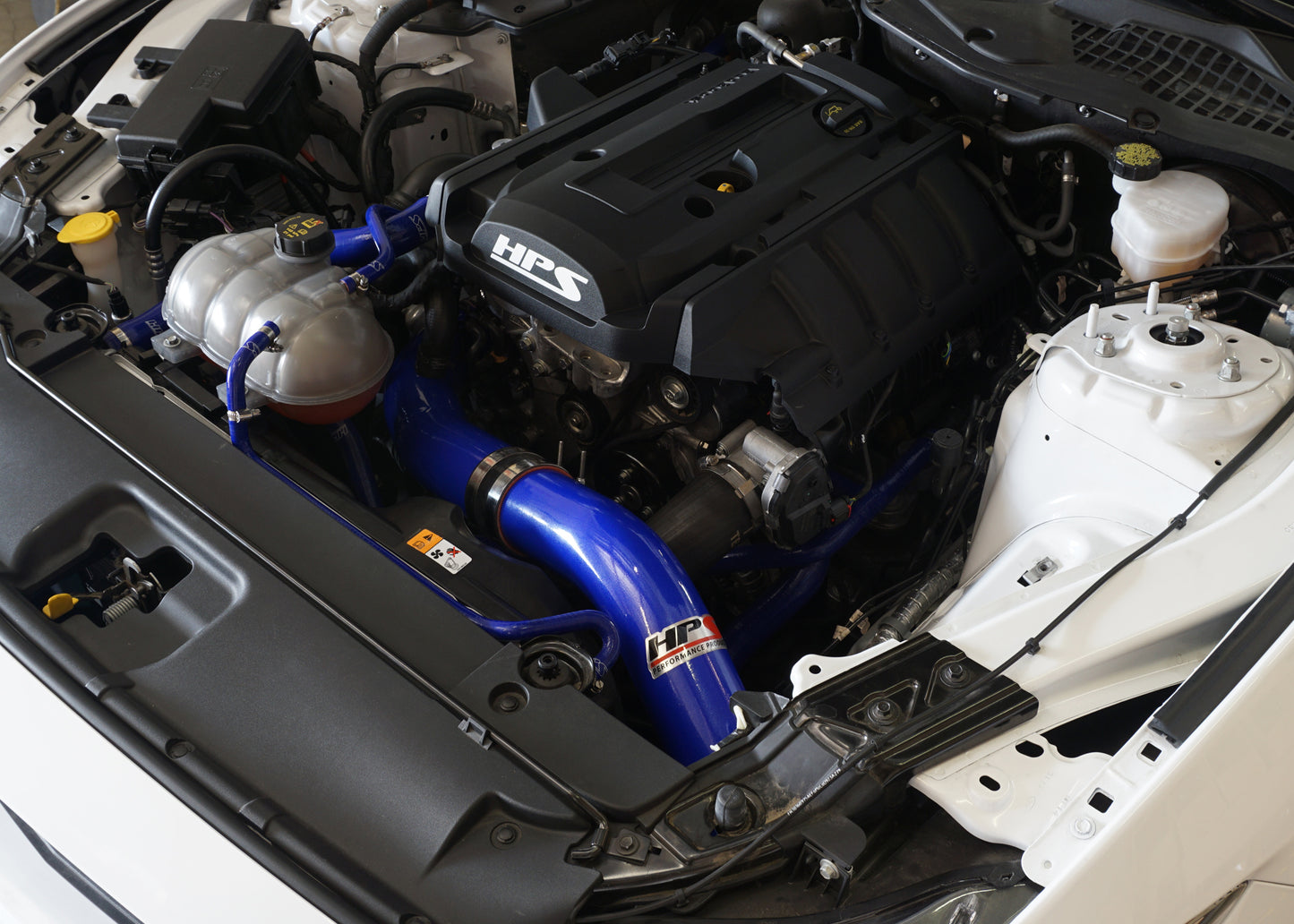 HPS Performance Cold Air Intake Kit, Blue, 2015-2020 Ford Mustang Ecoboost 2.3L Turbo