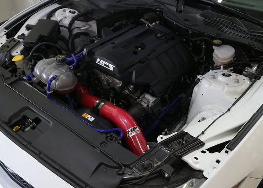 HPS Performance Cold Air Intake Kit, Red, 837-575R