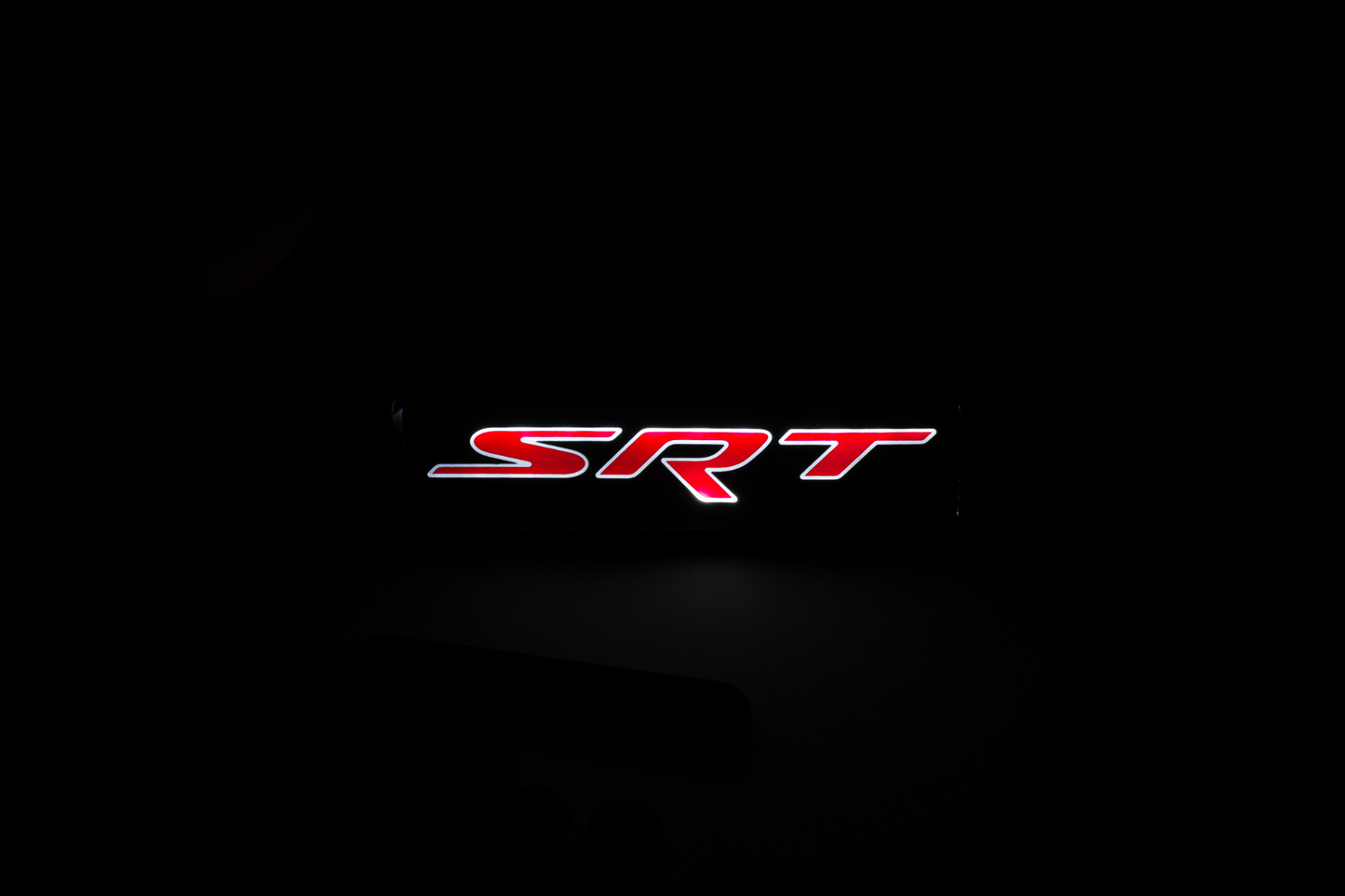 Dodge SRT LED Light Car Front Grille Name Badge Illuminated Emblem