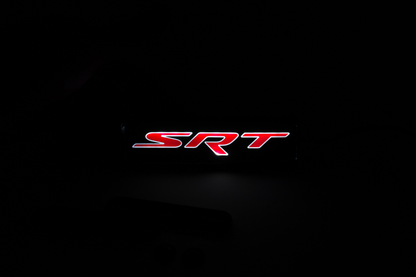 Dodge SRT LED Light Car Front Grille Name Badge Illuminated Emblem