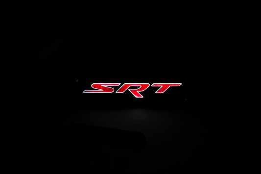Dodge SRT LED Light Car Front Grille Name Badge Illuminated Emblem