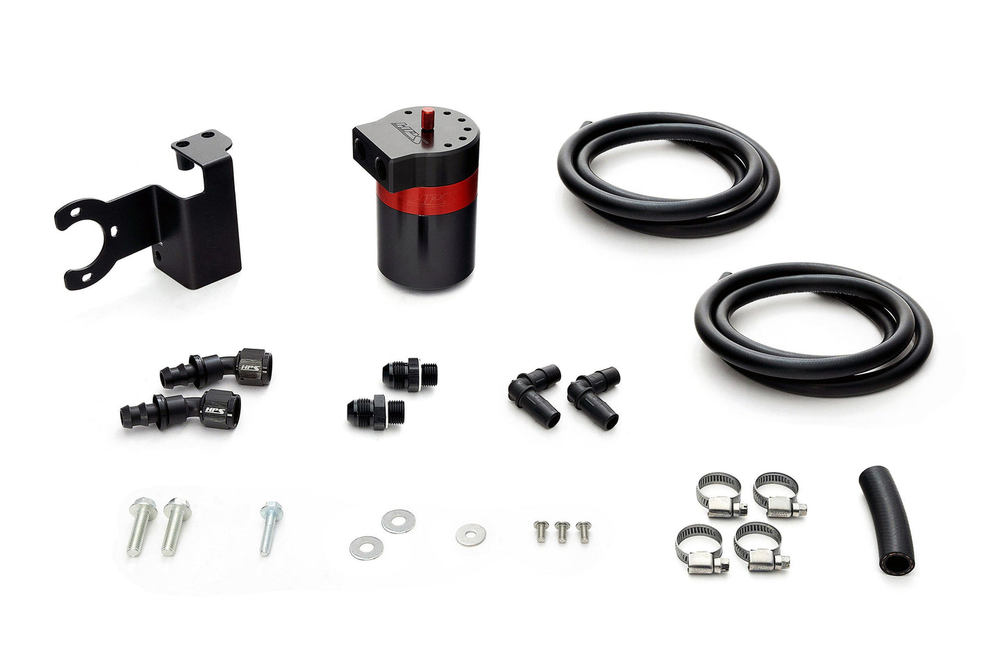 HPS Performance Billet Aluminum Oil Catch Can Kit, 23-24 Toyota Sequoia/ 22-24 Tundra 3.4L Turbo