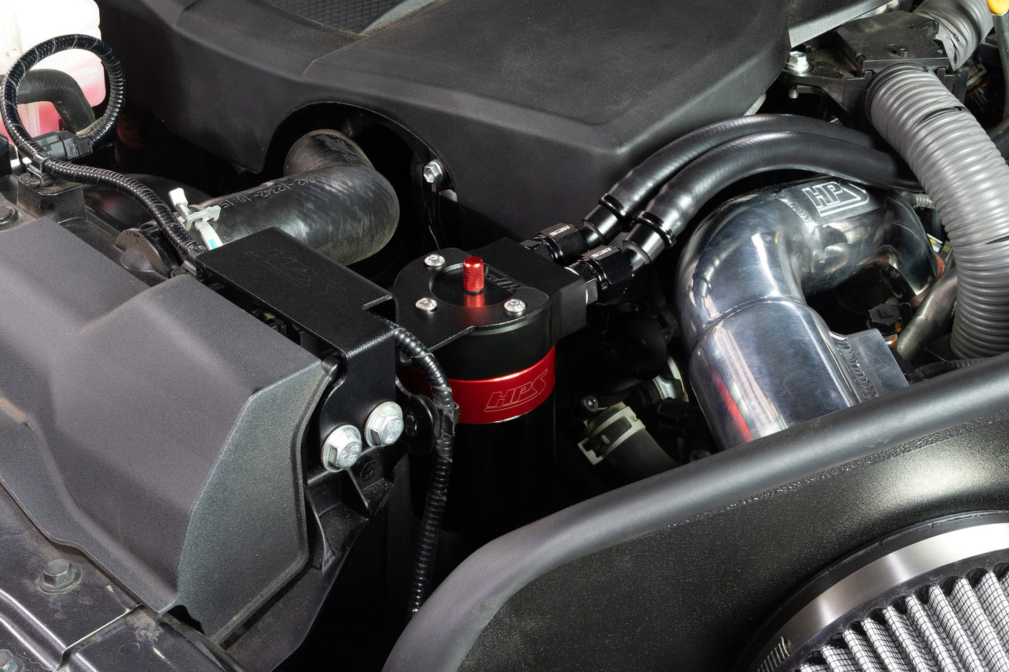 HPS Performance Billet Aluminum Oil Catch Can Kit, 23-24 Toyota Sequoia/ 22-24 Tundra 3.4L Turbo