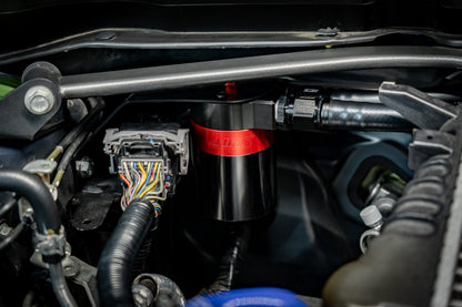 HPS Performance Billet Aluminum Oil Catch Can Kit, 2008-2014 Subaru WRX/ 2.5GT 2.5L Turbo