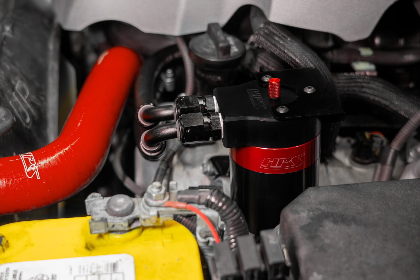 HPS Performance Billet Aluminum Oil Catch Can Kit 2010-2023 Lexus GX460 4.6L V8