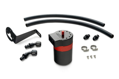 HPS Performance Billet Aluminum Oil Catch Can Kit, 2017-2021 Subaru WRX STI 2.5L Turbo