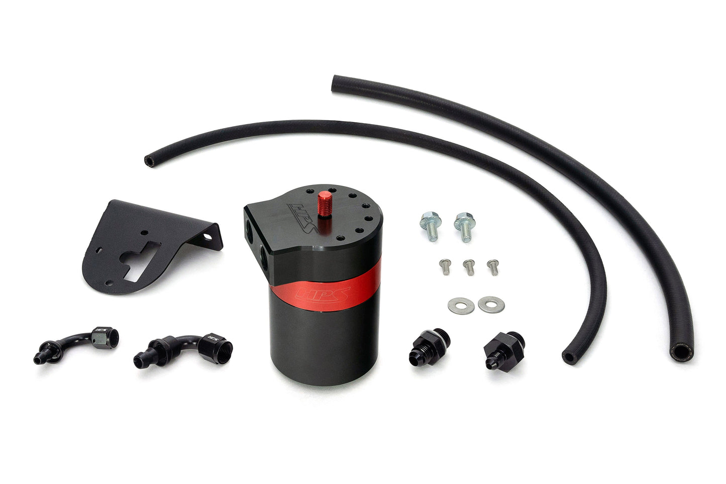 HPS Performance Billet Aluminum Oil Catch Can Kit, 2010-2024 Toyota 4Runner 4.0L V6