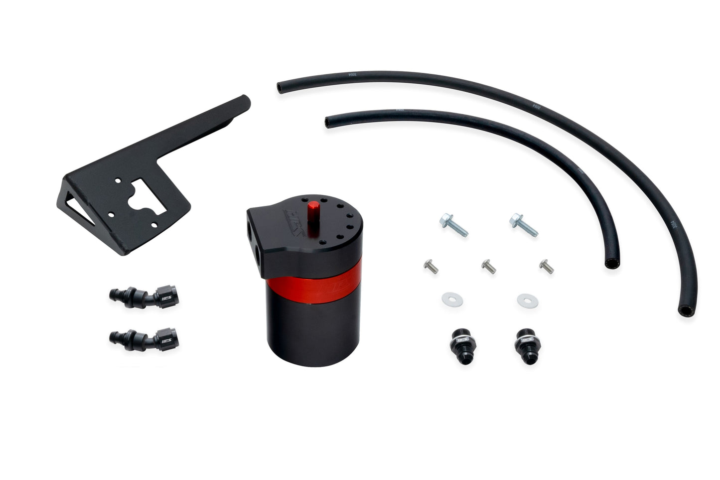 HPS Performance Billet Aluminum Oil Catch Can Kit, 2003-2009 Toyota 4Runner 4.7L V8