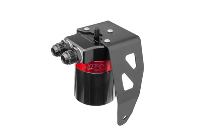HPS Performance Black/Red 147ML Oil Catch Can w/Mount Bracket For 24-26 Toyota Land Cruiser J250 / Tacoma N400 2.4L Turbo