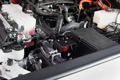 HPS Performance Black/Red 147ML Oil Catch Can w/Mount Bracket For 24-26 Toyota Land Cruiser J250 / Tacoma N400 2.4L Turbo