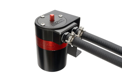 HPS Performance Aluminum Oil Catch Can Kit with 3/8" Barb Adapters and Rubber Hoses, 861-501