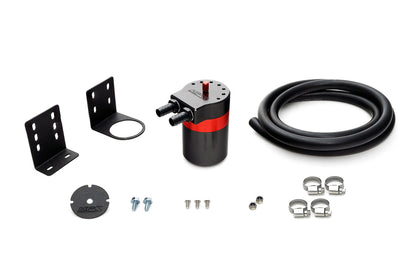HPS Performance Aluminum Oil Catch Can Kit with 1/2" Barb Adapters and Rubber Hoses, 861-502