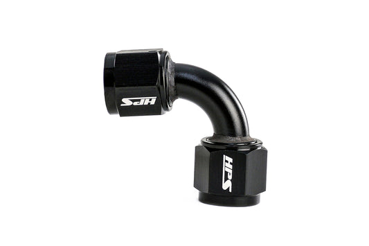 HPS Performance 90 Degree AN -10 Female to Female Swivel Coupling Adapter Aluminum Black