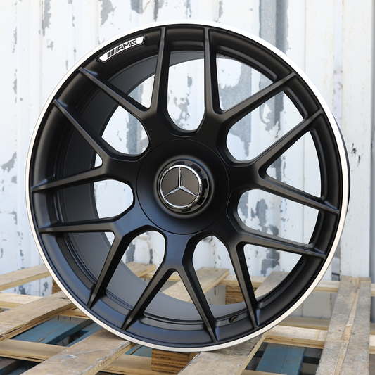 21x10" Satin Black Mercedes G63 AMG Style Wheels (5x130) Fits G63 G550 G500