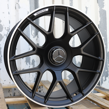 20x8.5"/20x9.5" Matte Black Mercedes Benz AMG Style Wheels (5x112) Fits W213 W212 W205 W222