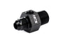 HPS Performance AN -6 Male to 1/8 inch NPT Male Adapter with 1/8 inch NPT Female Port Aluminum Black