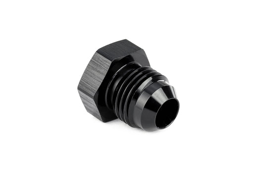 HPS Performance -4 AN Fittings Plug AN Male 37 Degree Flare Aluminum Black