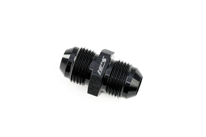 HPS Performance Straight -16 AN Male to Male Union Adapter Aluminum Black