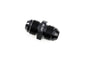 HPS Performance Straight -16 AN Male to Male Union Adapter Aluminum Black