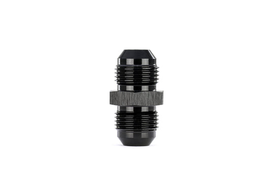 HPS Performance Straight -12 AN Male to Male Union Adapter, Aluminum, Black