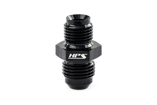 HPS Performance Straight AN Flare -4 to M12 x 1.5 Metric Adapter Aluminum Black