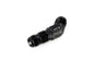 HPS Performance 45 Degree -10 AN Male to Male Bulkhead Adapter Aluminum Black