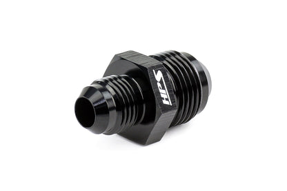 HPS Performance AN -12 to AN -6 Male To Male Reducer Union Coupler Adapter, Aluminum, Black
