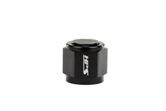 HPS Performance AN -12 Flare Female Cap Aluminum Black