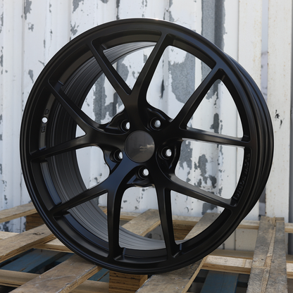 19x9.5" Satin Black RI-A BBS Wheels (5x120) Fits BMW 3 Series 5 Series