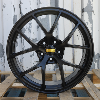 19x9.5" Satin Black RI-A BBS Wheels (5x120) Fits BMW 3 Series 5 Series