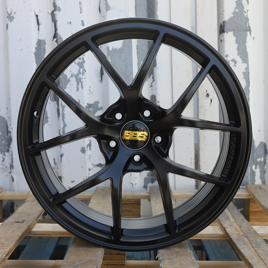 19x9.5" Satin Black RI-A BBS Wheels (5x120) Fits BMW 3 Series 5 Series
