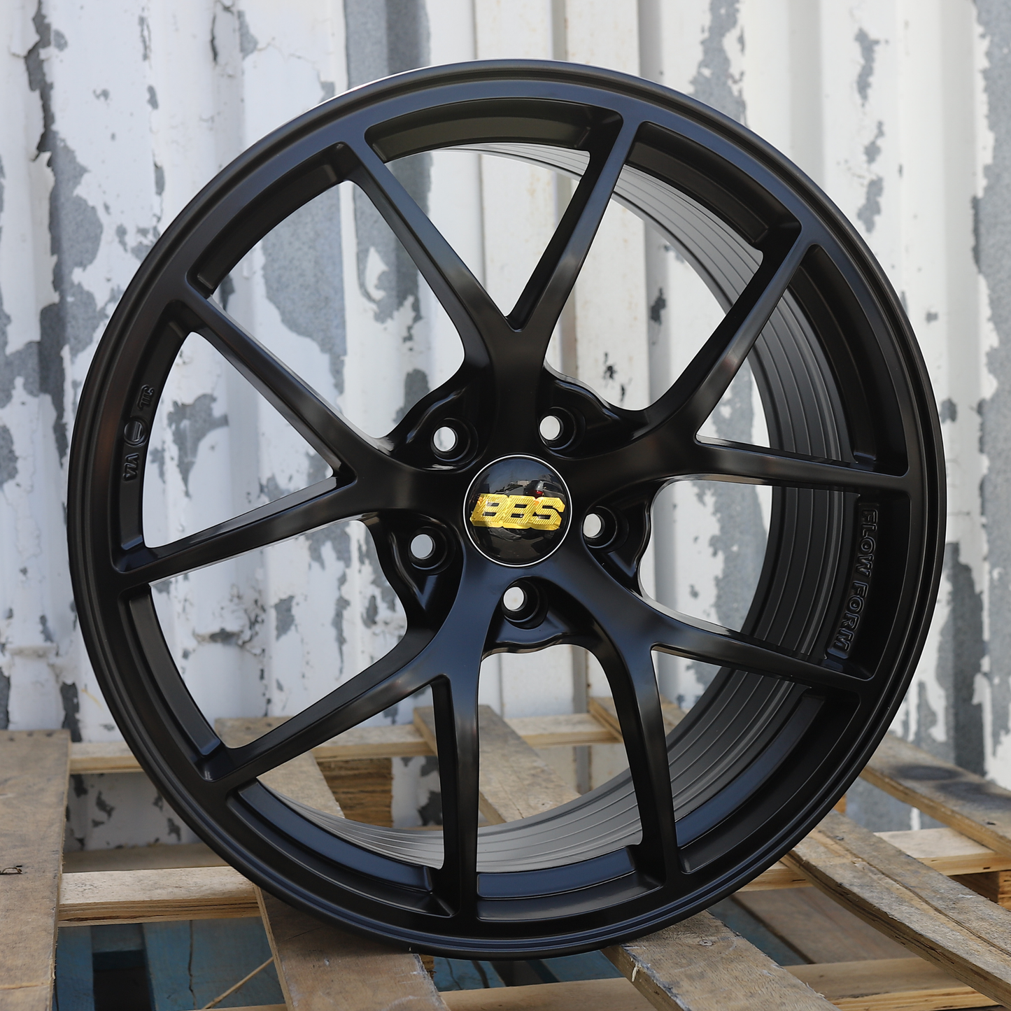 19x9.5" Satin Black RI-A BBS Wheels (5x120) Fits BMW 3 Series 5 Series