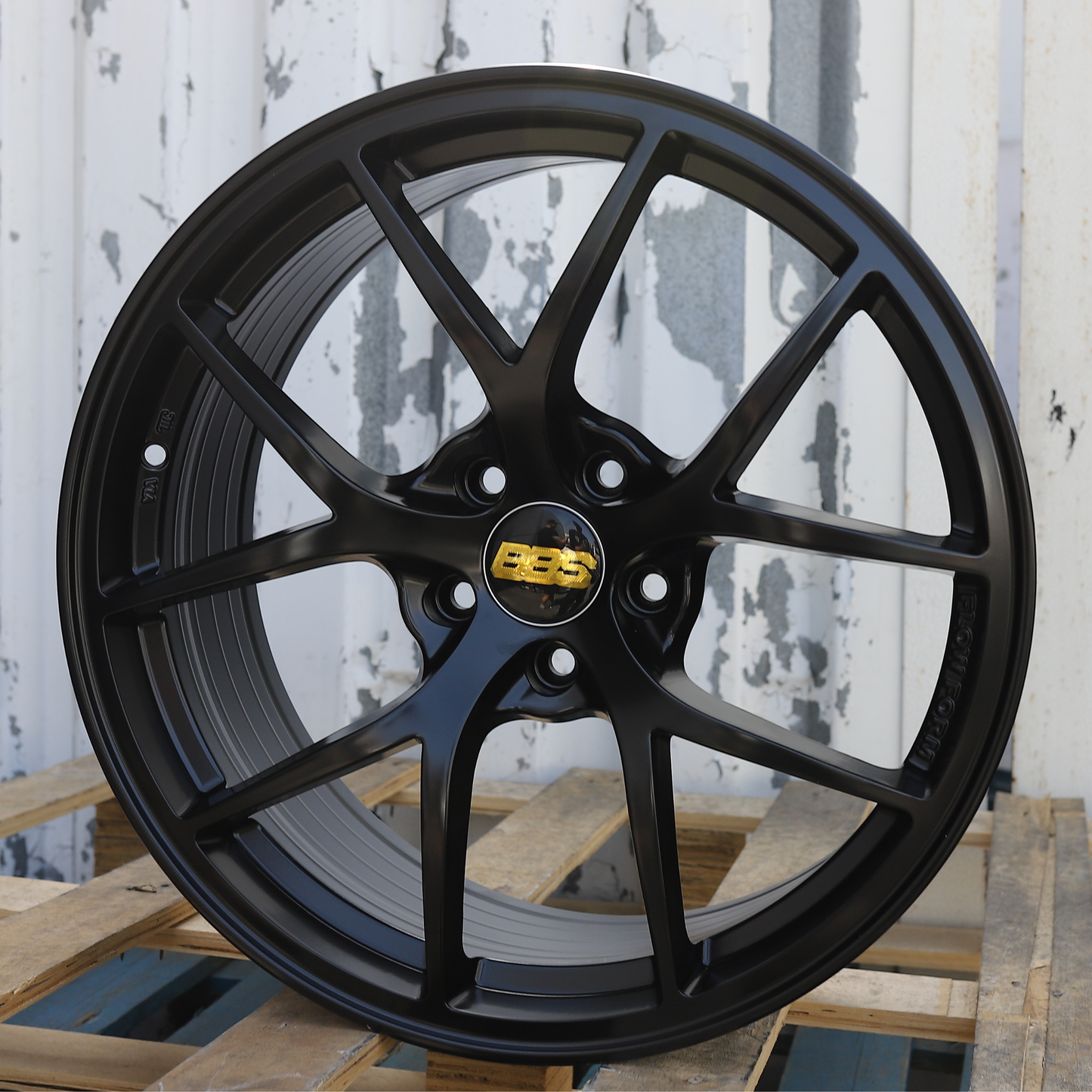 19x9.5" Satin Black RI-A BBS Wheels (5x120) Fits BMW 3 Series 5 Series