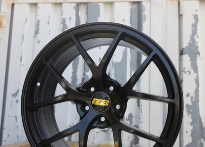 19x9.5" Satin Black RI-A BBS Wheels (5x120) Fits BMW 3 Series 5 Series