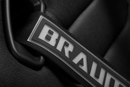 BRAUM Racing Harness (3" - 5 Point - SFi) Cam Lock in Black / Purple / Red / White