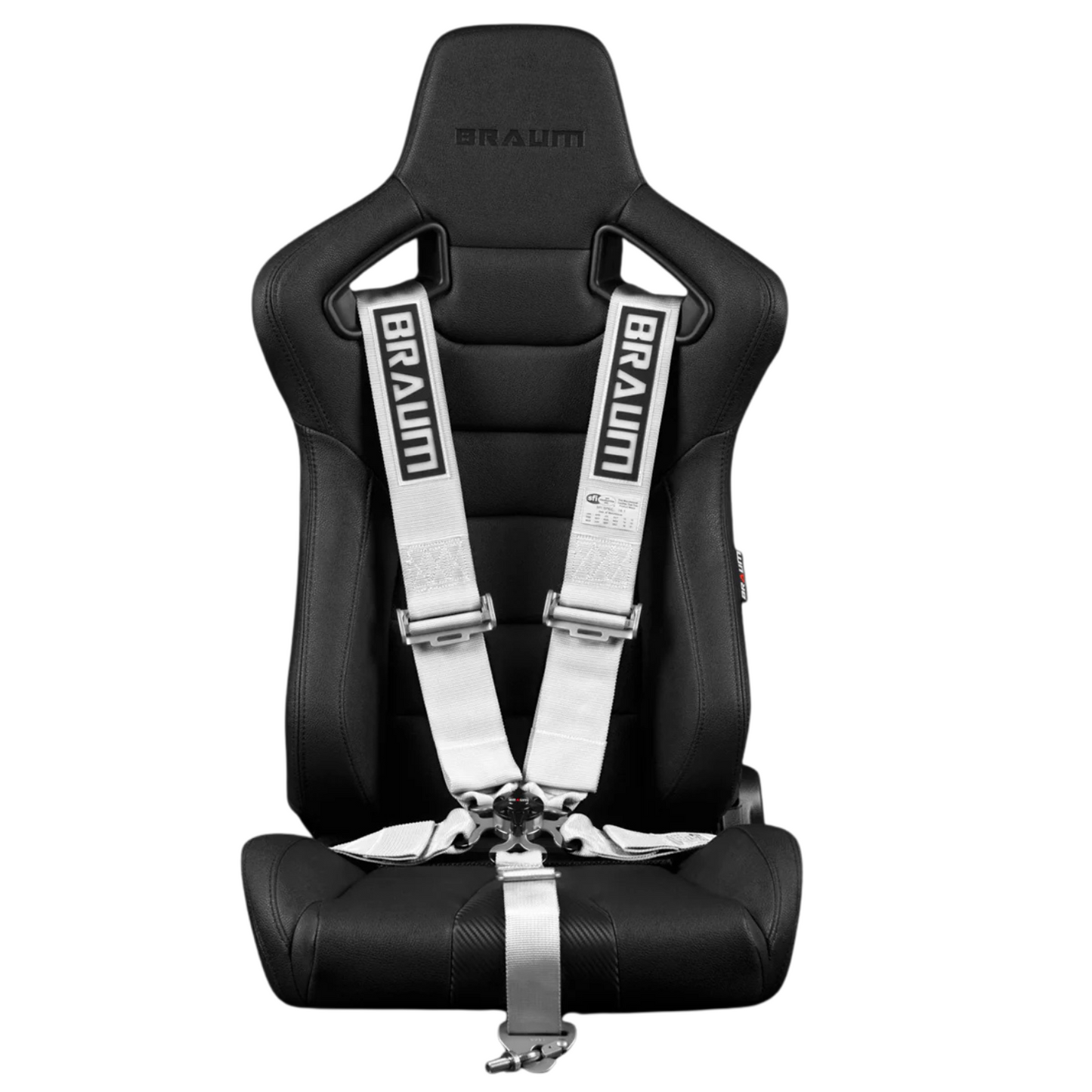 BRAUM Racing Harness (3" - 5 Point - SFi) Cam Lock in Black / Purple / Red / White