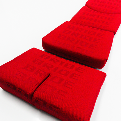 BRIDE Replacement Recliner Seat Cushion Pads – Red Gradation Logo (3-Piece Set)