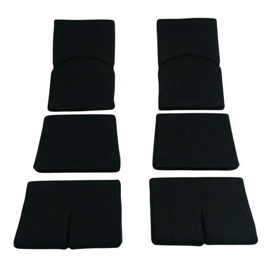 BRIDE Replacement Recliner Seat Cushion Pads – Black (3-Piece Set)