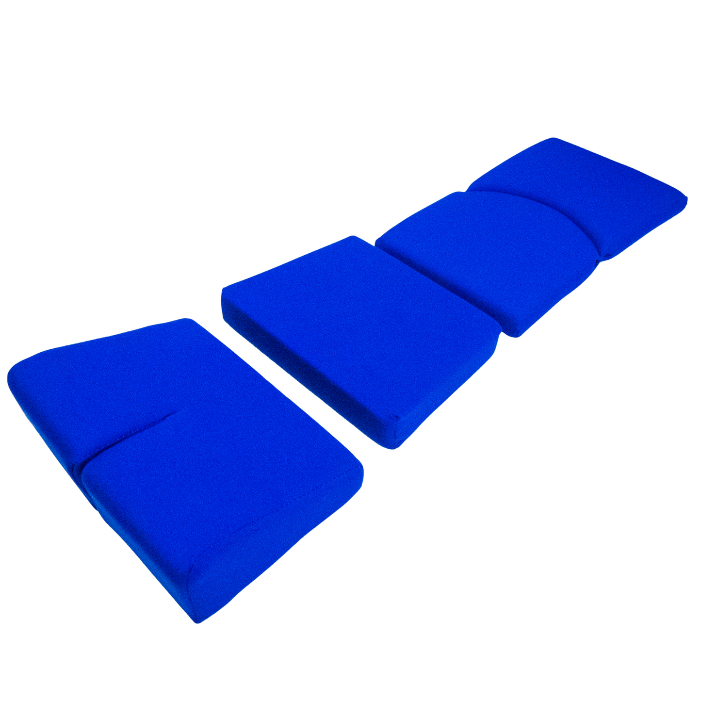 BRIDE Replacement Non-Recliner Fixed Back Seat Cushion Pads – Blue (3-Piece Set)