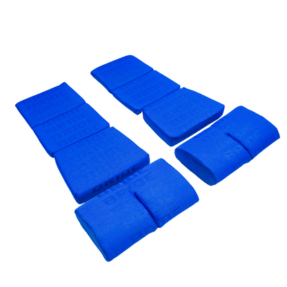 BRIDE Replacement Non-Recliner Fixed Back Seat Cushion Pads – Blue Gradation Logo (3-Piece Set)