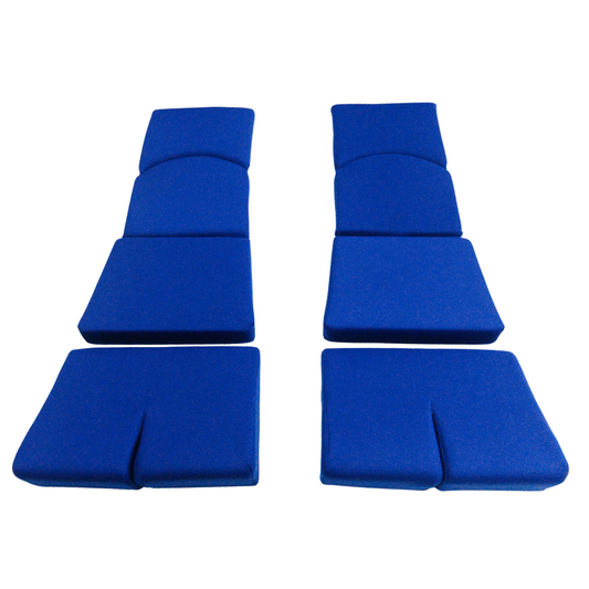 BRIDE Replacement Recliner Seat Cushion Pads – Blue (3-Piece Set)