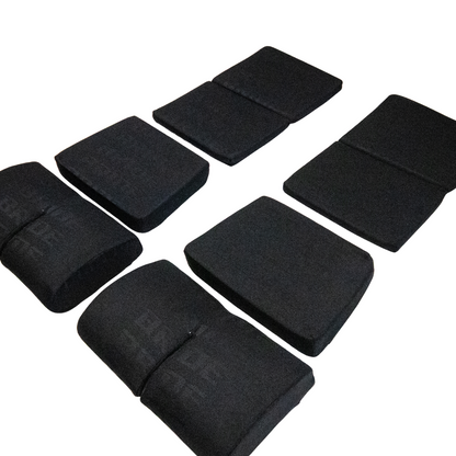 BRIDE Replacement Non-Recliner Fixed Back Seat Cushion Pads – Black Gradation Logo (3-Piece Set)