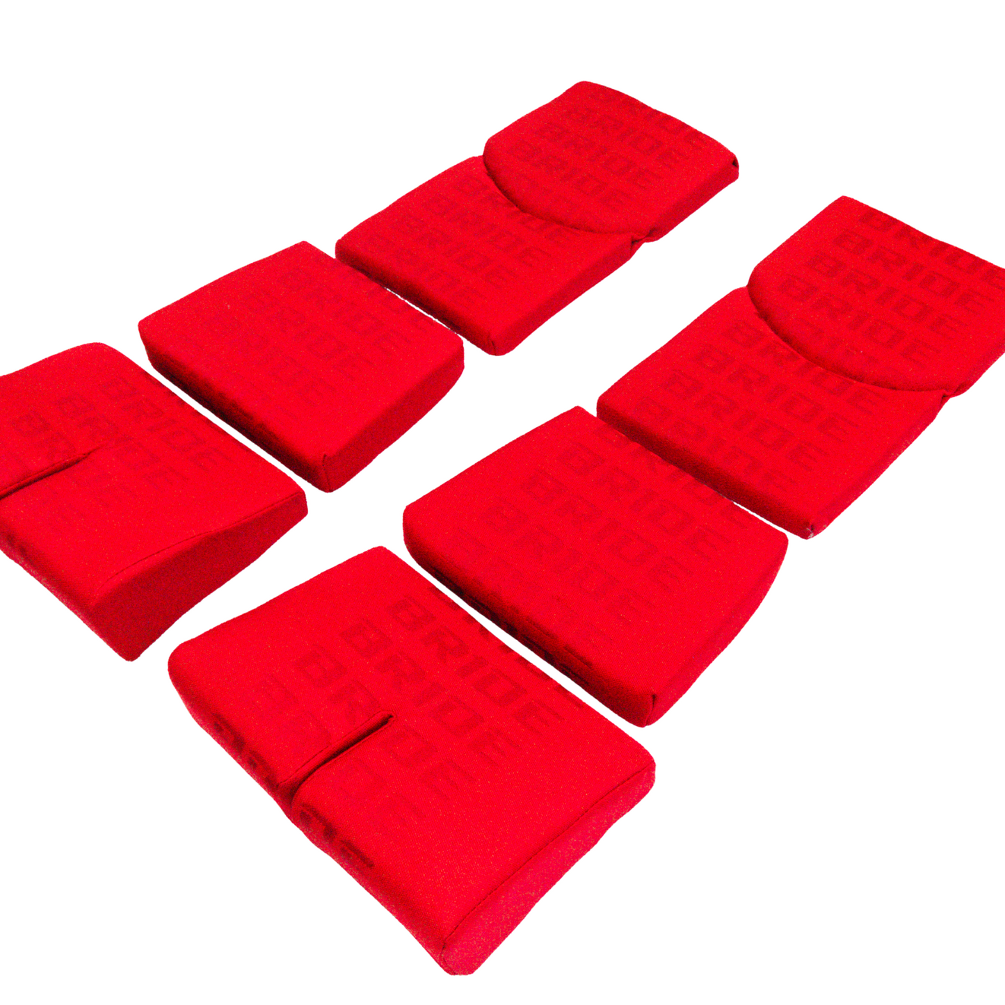 BRIDE Replacement Recliner Seat Cushion Pads – Red Gradation Logo (3-Piece Set)