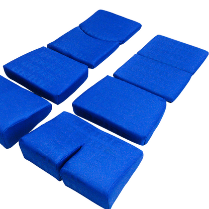 BRIDE Replacement Recliner Seat Cushion Pads – Blue Gradation Logo (3-Piece Set)