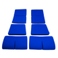 BRIDE Replacement Non-Recliner Fixed Back Seat Cushion Pads – Blue (3-Piece Set)